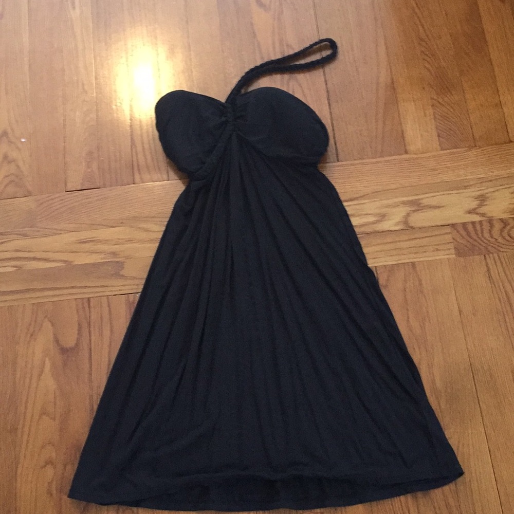 Black mini with built in bra